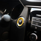 Car Engine Start Key Push Button Ring Trim Metal Sticker Decoration for Nissan X-TRAIL, For Nissan X-TRAIL