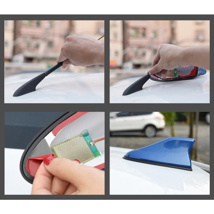 Universal Car Antenna Aerial Shark Fin Radio Signal, Universal (Grey), Universal (Blue), Universal, Universal Champagne Gold, Universal (Carbon Fiber Black)