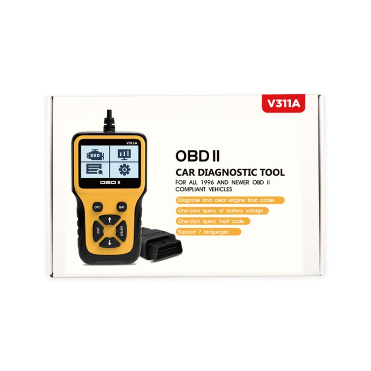 V311A Car Handheld V1.1 OBD2 Fault Detector OBD2 Diagnostic Tool, V311A