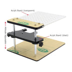 Car LED BDM Frame Holder BDM ECU Brush Test Stand with 4 Probe Pens, US Plug, BDM ECU Brush Test Stand
