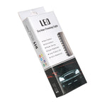 105mm DC12-24V / 1.6W Motorcycle LED Dynamic Blinker Side Lights Flowing Water Brake Lamp Turn Signal Light, Cable Length: 1m, 105mm