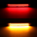 105mm DC12-24V / 1.6W Motorcycle LED Dynamic Blinker Side Lights Flowing Water Brake Lamp Turn Signal Light, Cable Length: 1m, 105mm