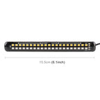 155mm DC12-24V / 2.2W Motorcycle LED Dynamic Blinker Side Lights Flowing Water Brake Lamp Turn Signal Light, Cable Length: 1m, 155mm