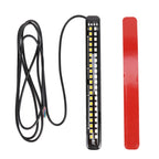 155mm DC12-24V / 2.2W Motorcycle LED Dynamic Blinker Side Lights Flowing Water Brake Lamp Turn Signal Light, Cable Length: 1m, 155mm