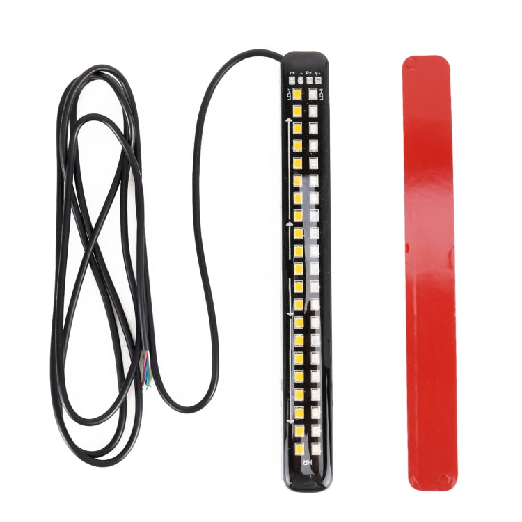 155mm DC12-24V / 2.2W Motorcycle LED Dynamic Blinker Side Lights Flowing Water Brake Lamp Turn Signal Light, Cable Length: 1m, 155mm