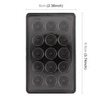DC12V 1W Car Square Highlight Brake Lights Reversing Light with 15LEDs SMD-3528, Square (Black), Square (Red), Square (Transparent)