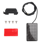 DC12V 1W Car Square Highlight Brake Lights Reversing Light with 15LEDs SMD-3528, Square (Black), Square (Red), Square (Transparent)