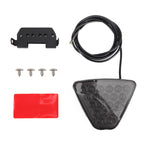 DC12V 1W Car Triangle Highlight Brake Lights Reversing Light with 20LEDs SMD-3528, Triangle (Black), Triangle (Red), Triangle (Transparent)