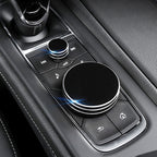 2 PCS Car Metal Central Control Knob Case for Cadillac, For Cadillac (Black), For Cadillac (Blue), For Cadillac (Red)