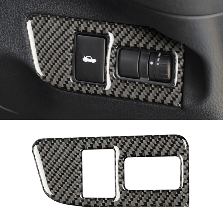 Car Carbon Fiber Trunk Switch Decorative Sticker for Subaru BRZ / Toyota 86 2013-2017, Right Drive, Trunk Switch, Right Drive