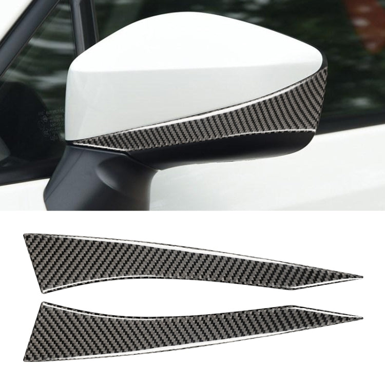 Car Carbon Fiber Rearview Mirror Anti-collision Strip for Subaru BRZ / Toyota 86 2013-2017, Left and Right Drive Universal, Rearview Mirror Anti-collision Strip