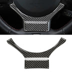 Car Carbon Fiber Steering Wheel Decorative Sticker for Lexus IS250 2013-, Left Drive, Steering Wheel