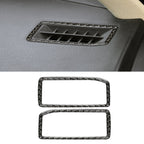 Car Carbon Fiber Instrument Air Outlet Decorative Sticker for Lexus IS250 2013-, Left Drive, Instrument Air Outlet