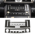 Car Carbon Fiber Air Conditioning CD Panel Decorative Sticker for Lexus IS250 2013-, Left Drive, Air Conditioning CD Panel