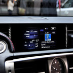 Car Carbon Fiber Navigation Decorative Sticker for Lexus IS250 2013-, Left Drive, Navigation