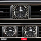 Car Carbon Fiber Clock Box Decorative Sticker for Lexus IS250 2013-, Left Drive, Clock Box