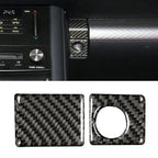 Car Carbon Fiber Storage Box Switch Decorative Sticker for Lexus IS250 2013-, Left Drive, Storage Box Switch