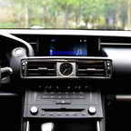 Car Carbon Fiber Central Control Air Outlet Decorative Sticker for Lexus IS250 2013-, Left Drive, Central Control Air Outlet