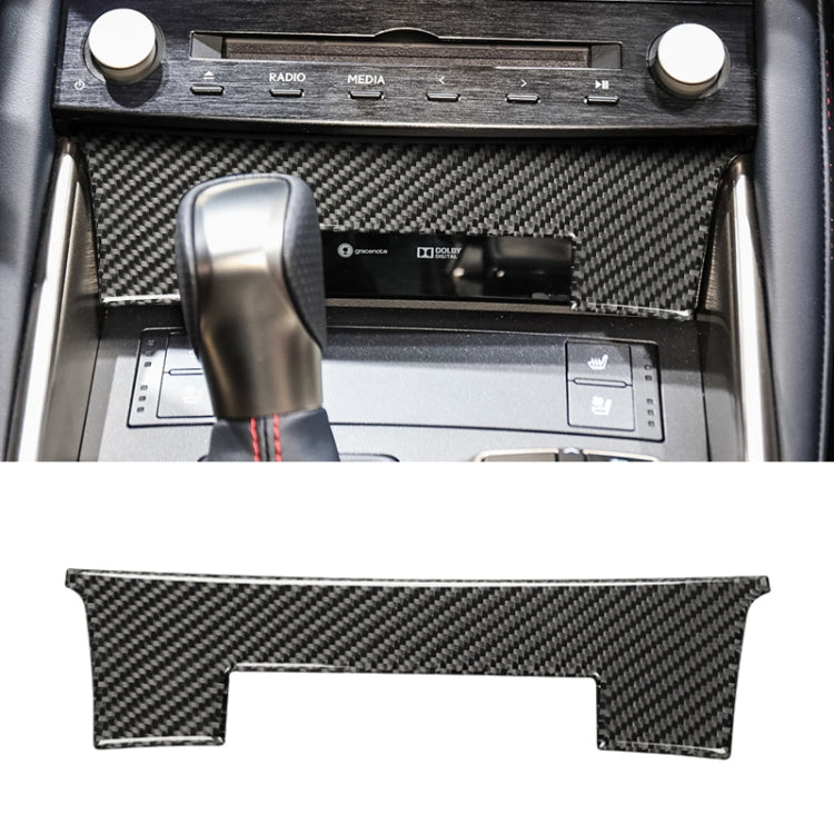 Car Carbon Fiber Central Control Panel Decorative Sticker for Lexus IS250 2013-, Left Drive A Style, Central Control Panel A Style