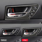 Car Carbon Fiber Front Door Handle Decorative Sticker for Lexus IS250 2013-, Left Drive A Style, Front Door Handle A Style
