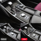Car Carbon Fiber Gear Position Panel Decorative Sticker for Lexus IS250 2013-, Left Drive B Style, Gear Position B Style