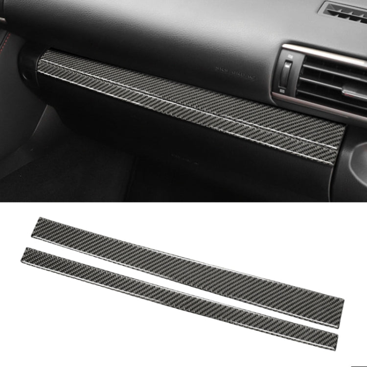 Car Carbon Fiber Storage Box Decorative Strip for Lexus IS250 2013-, Left Drive, Storage Box