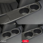 Car Carbon Fiber Water Cup Holder Panel Decorative Sticker for Lexus IS250 2013-, Left Drive, Water Cup Holder