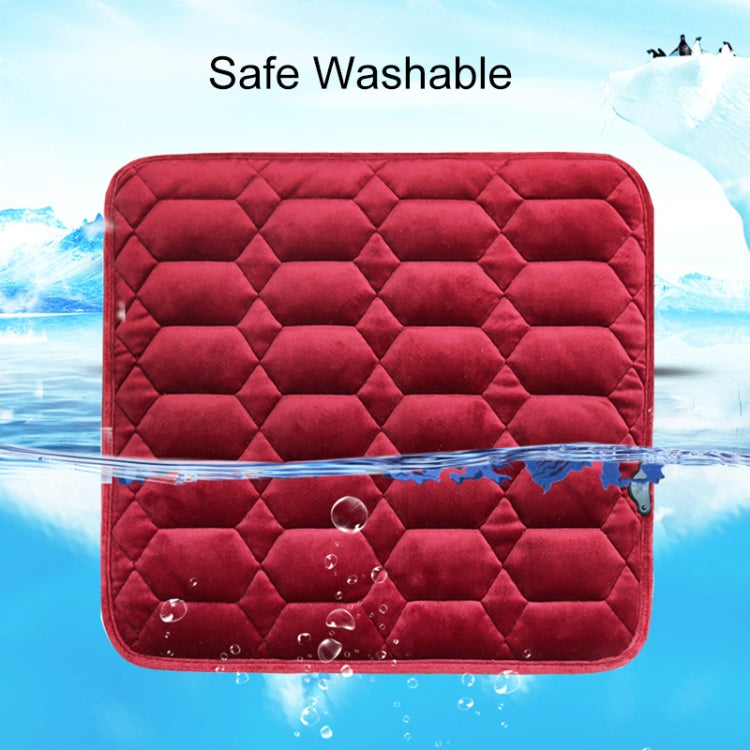 Car USB Seat Heater Cushion Warmer Cover Winter Heated Warm Mat, Style: Heart Shape, Heart Shape (Black), Heart Shape (Coffee), Heart Shape (Beige), Heart Shape (Red)