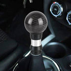 Universal Car Pressable Telescopic Carbon Fiber Gear Head Gear Shift Knob, Length: 9.5cm
