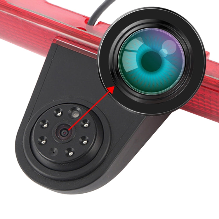 PZ466 Car Waterproof 170 Degree Brake Light View Camera + 7 inch Rearview Monitor for Ford Transit 2014-2015, PZ466 + 7 inch Rearview Monitor