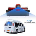 PZ467 Car Waterproof 170 Degree Brake Light View Camera + 7 inch Rearview Monitor for Chevrolet, PZ467 + 7 inch Rearview Monitor