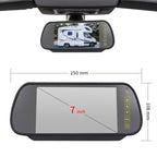 PZ468 Car Waterproof 170 Degree Brake Light View Camera + 7 inch Rearview Monitor for Mercedes-Benz Vito 2016, PZ468 + 7 inch Rearview Monitor