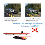 PZ468 Car Waterproof 170 Degree Brake Light View Camera + 7 inch Rearview Monitor for Mercedes-Benz Vito 2016, PZ468 + 7 inch Rearview Monitor