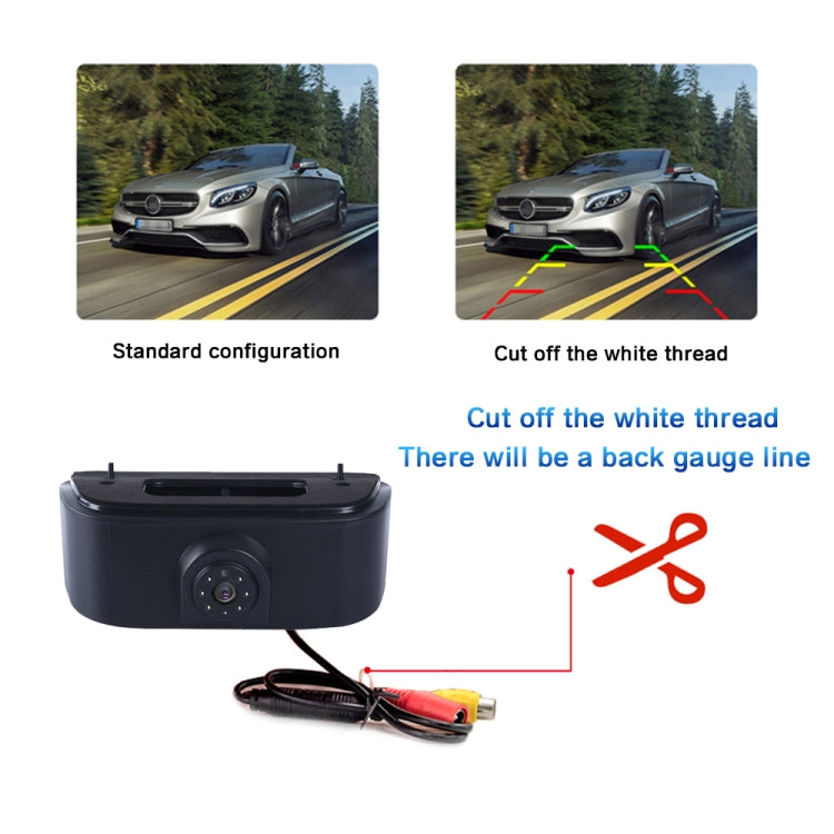 PZ469 Car Waterproof 170 Degree Brake Light View Camera for Nissan N200 2010-2017, PZ469