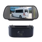 PZ469 Car Waterproof 170 Degree Brake Light View Camera + 7 inch Rearview Monitor for Nissan N200 2010-2017, PZ469 + 7 inch Rearview Monitor