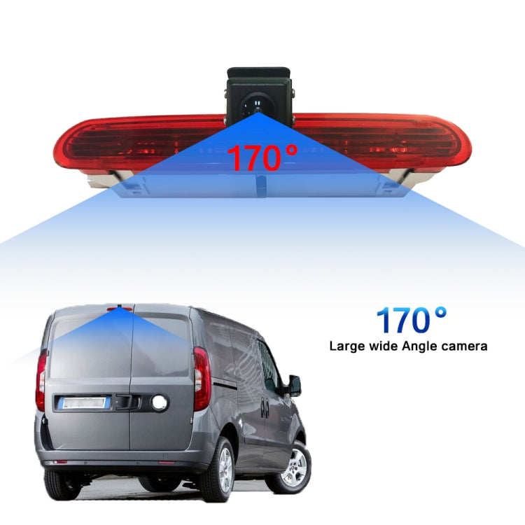 PZ472 Car Waterproof 170 Degree Brake Light View Camera + 7 inch Rearview Monitor for Fiat / Opel, PZ472 + 7 inch Rearview Monitor