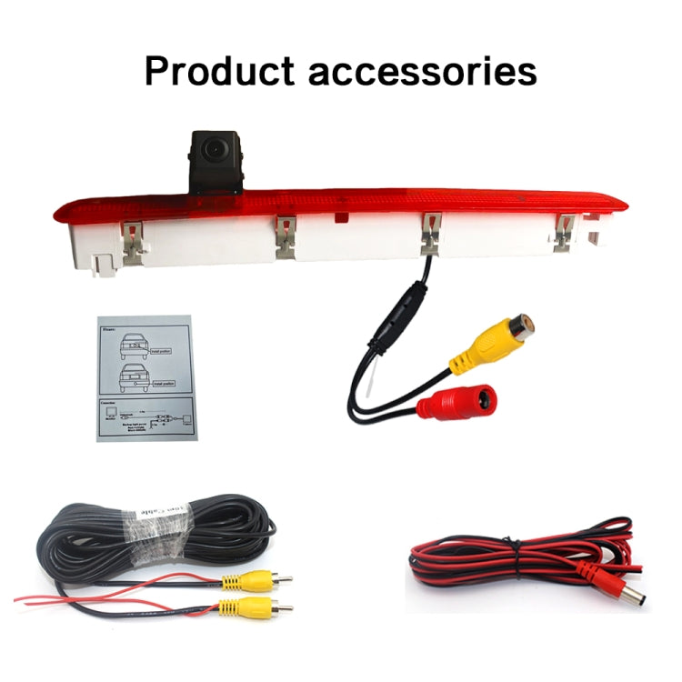 PZ473 Car Waterproof 170 Degree Brake Light View Camera for Volkswagen T6 Single Door, PZ473