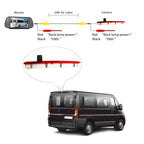 PZ473 Car Waterproof 170 Degree Brake Light View Camera + 7 inch Rearview Monitor for Volkswagen T6 Single Door, PZ473 + 7 inch Rearview Monitor