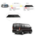 PZ474 Car Waterproof 170 Degree Brake Light View Camera + 7 inch Rearview Monitor for Iveco Daily 4 Gen, PZ474 + 7 inch Rearview Monitor