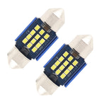 2pcs 31mm DC12-24V / 1W / 6000K / 60LM 12LEDs SMD Car Reading Lamp Dome Light, 31mm