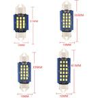 2pcs 31mm DC12-24V / 1W / 6000K / 60LM 12LEDs SMD Car Reading Lamp Dome Light, 31mm