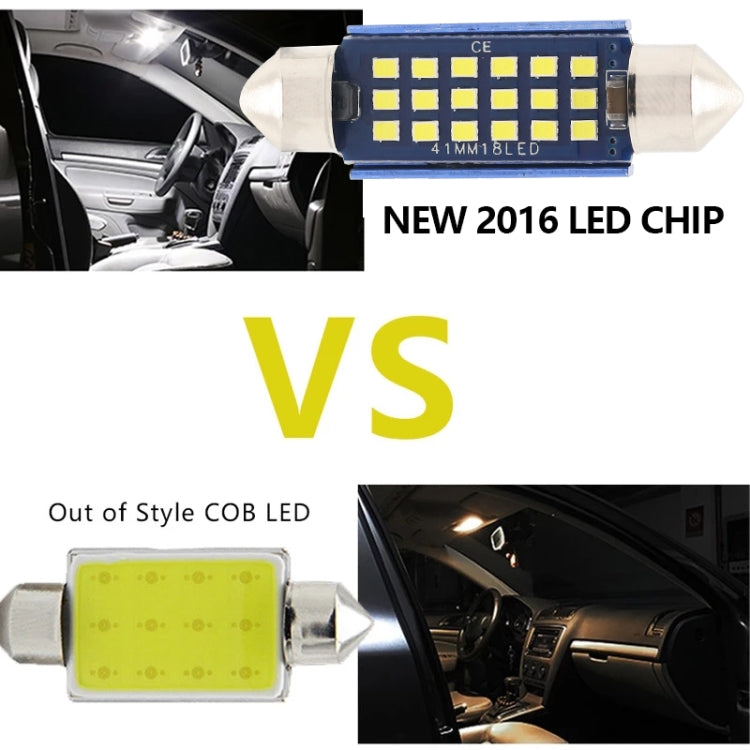 2pcs 31mm DC12-24V / 1W / 6000K / 60LM 12LEDs SMD Car Reading Lamp Dome Light, 31mm