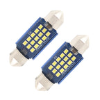 2pcs 36mm DC12-24V / 1W / 6000K / 60LM 15LEDs SMD Car Reading Lamp Dome Light, 36mm