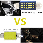 2pcs 36mm DC12-24V / 1W / 6000K / 60LM 15LEDs SMD Car Reading Lamp Dome Light, 36mm