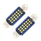 2pcs 41mm DC12-24V / 1W / 6000K / 60LM 18LEDs SMD Car Reading Lamp Dome Light, 41mm
