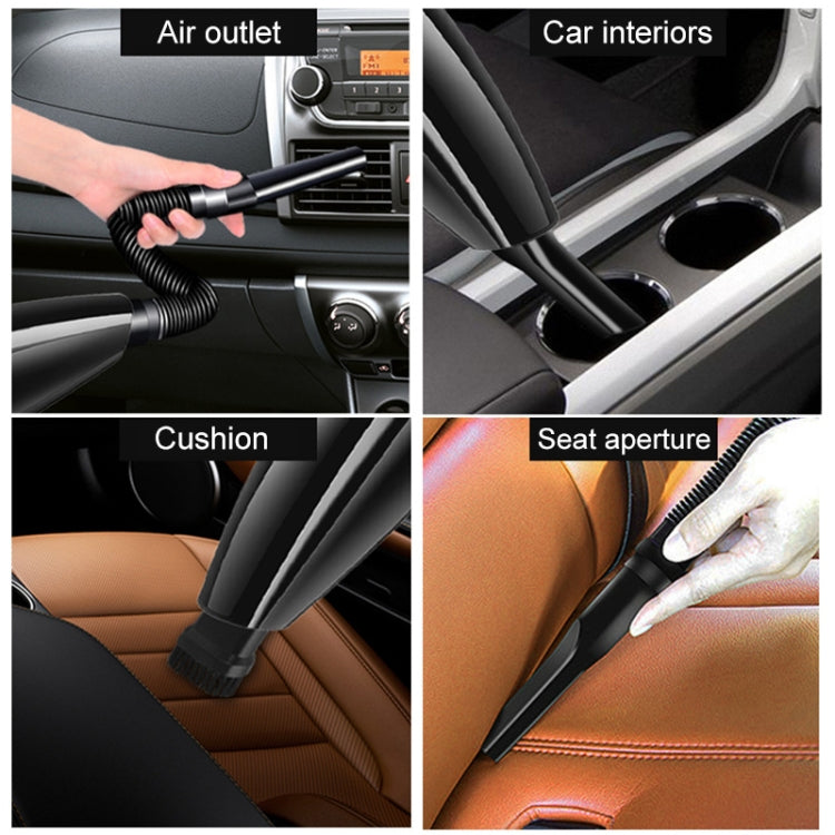 Eighth Generation Car Vacuum Cleaner 120W Wet and Dry Dual-use Strong Suction, Eighth (Black), Eighth (Orange), Eighth (White)