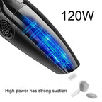 Eighth Generation Car Vacuum Cleaner 120W Wet and Dry Dual-use Strong Suction, Eighth (Black), Eighth (Orange), Eighth (White)