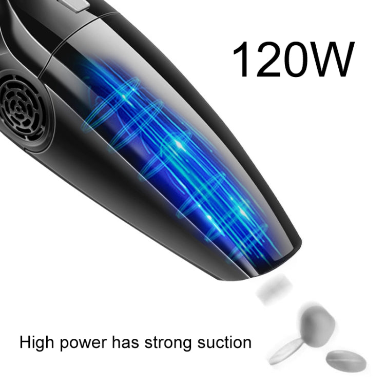 Eighth Generation Car Vacuum Cleaner 120W Wet and Dry Dual-use Strong Suction, Eighth (Black), Eighth (Orange), Eighth (White)