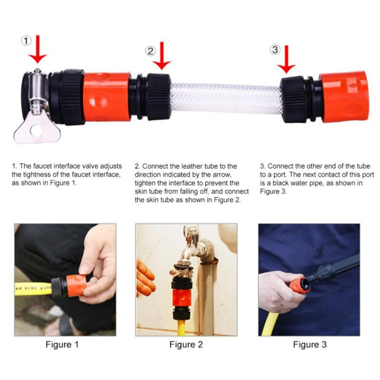 Car Cleaning Tools Chenille Automatic Rotating Car Wash Brush, Style: Water Brush + 10m Water Pipe, Style: Water Brush + 10m Water Pipe