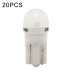 20 PCS T10 DC12V / 0.25W / 6500K / 20LM Car Round Head Plug-in Bubble Reading Light with 1LEDs SMD-3030 Lamps, T10